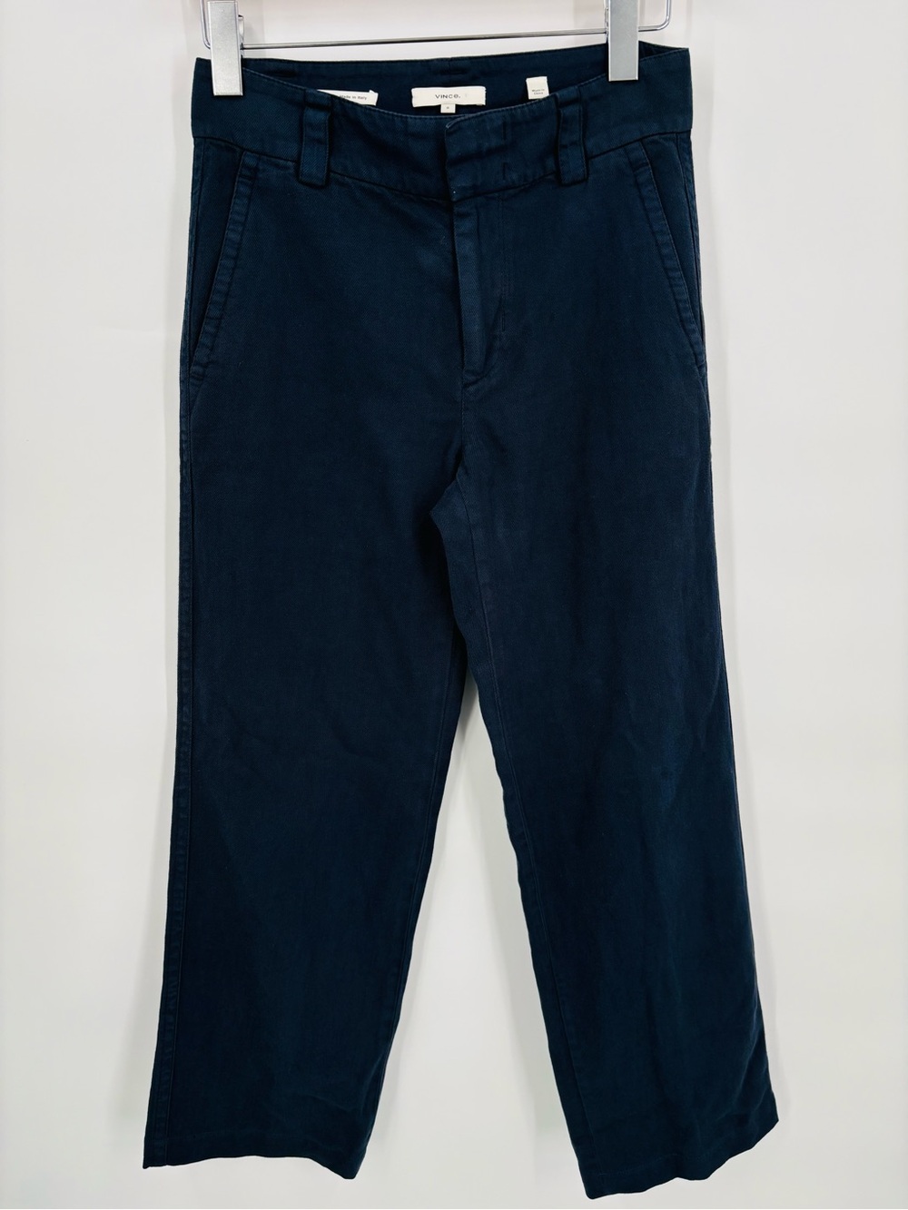 Vince navy blue straight leg pants